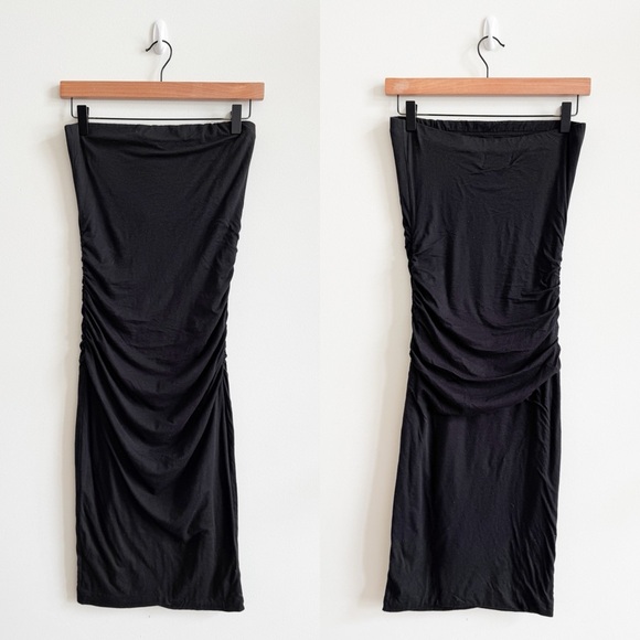 New! VELVET • Danna Strapless Dress in Black - Picture 3 of 8